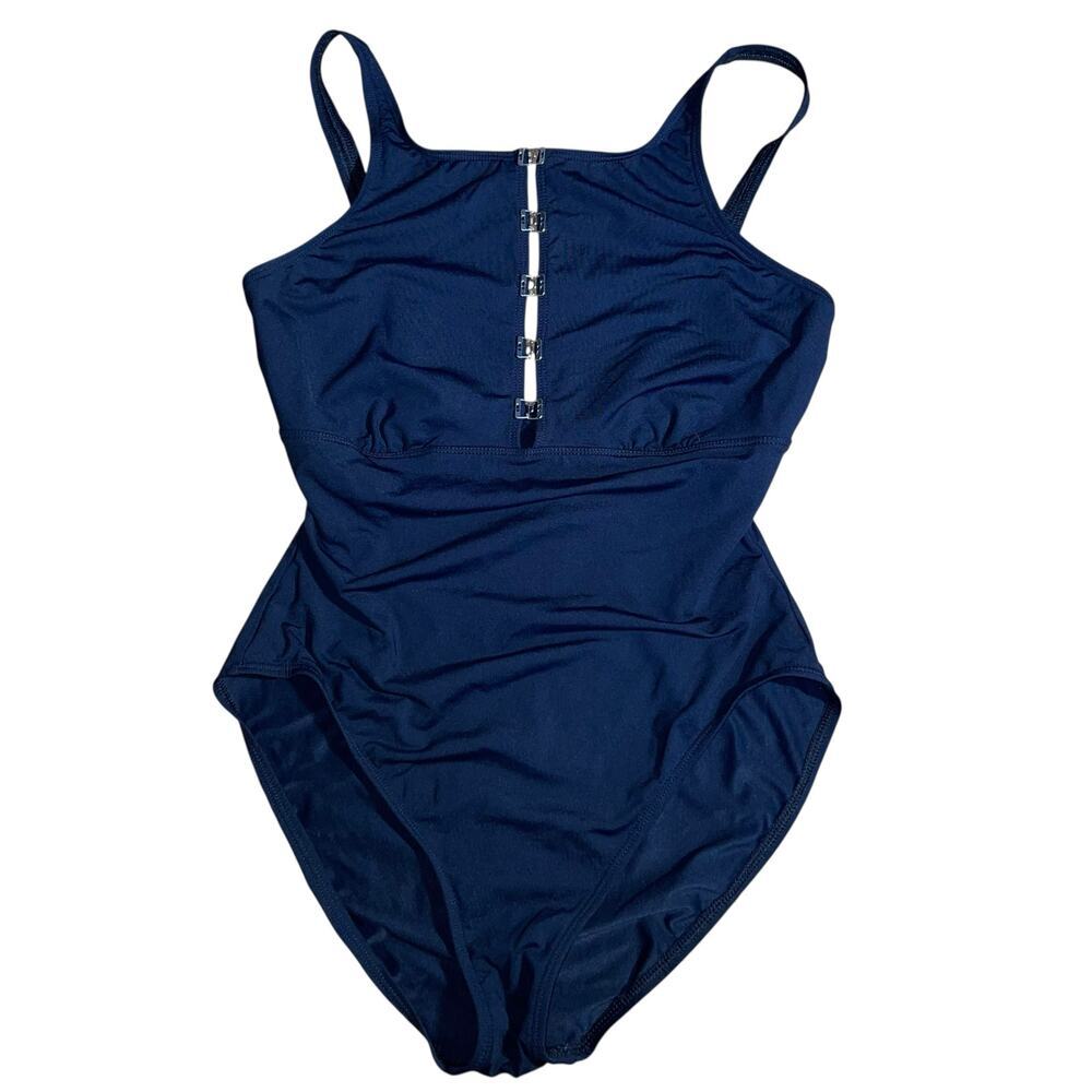Vintage One Piece Swimsuit Buckle Retro